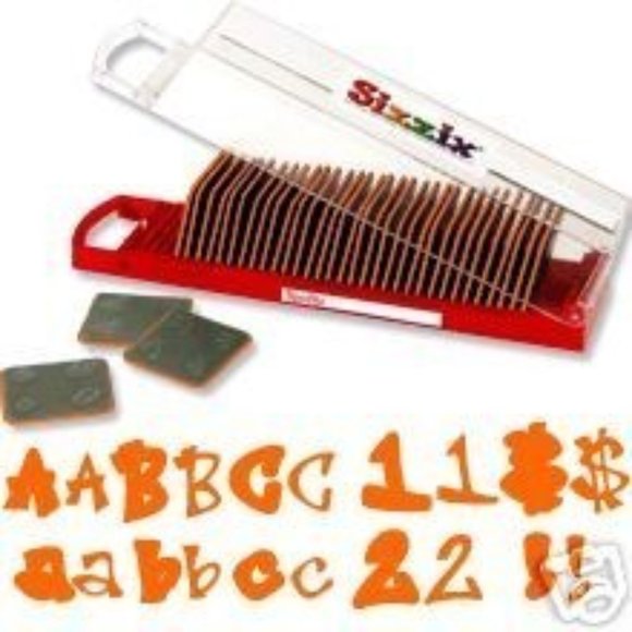 Sizzix Sizzlits 35-die GRAFFITI alphabet dies in case - Picture 2 of 9